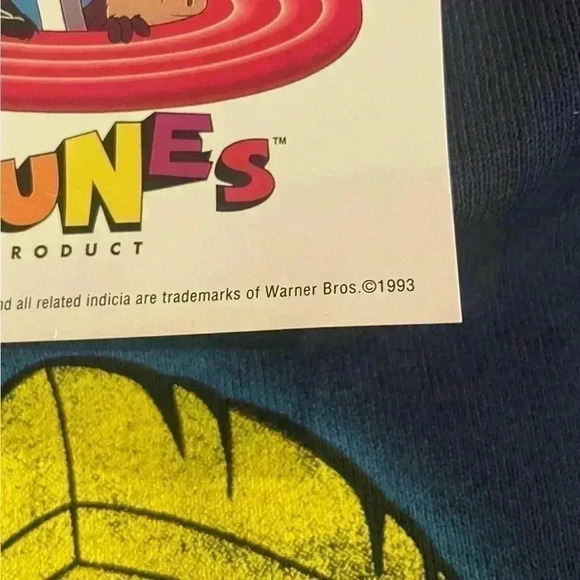 NWT Loony Tunes Deadstock Vintage Sweatshirt USA Made Marvin The Martian 1996 - Picture 5 of 6